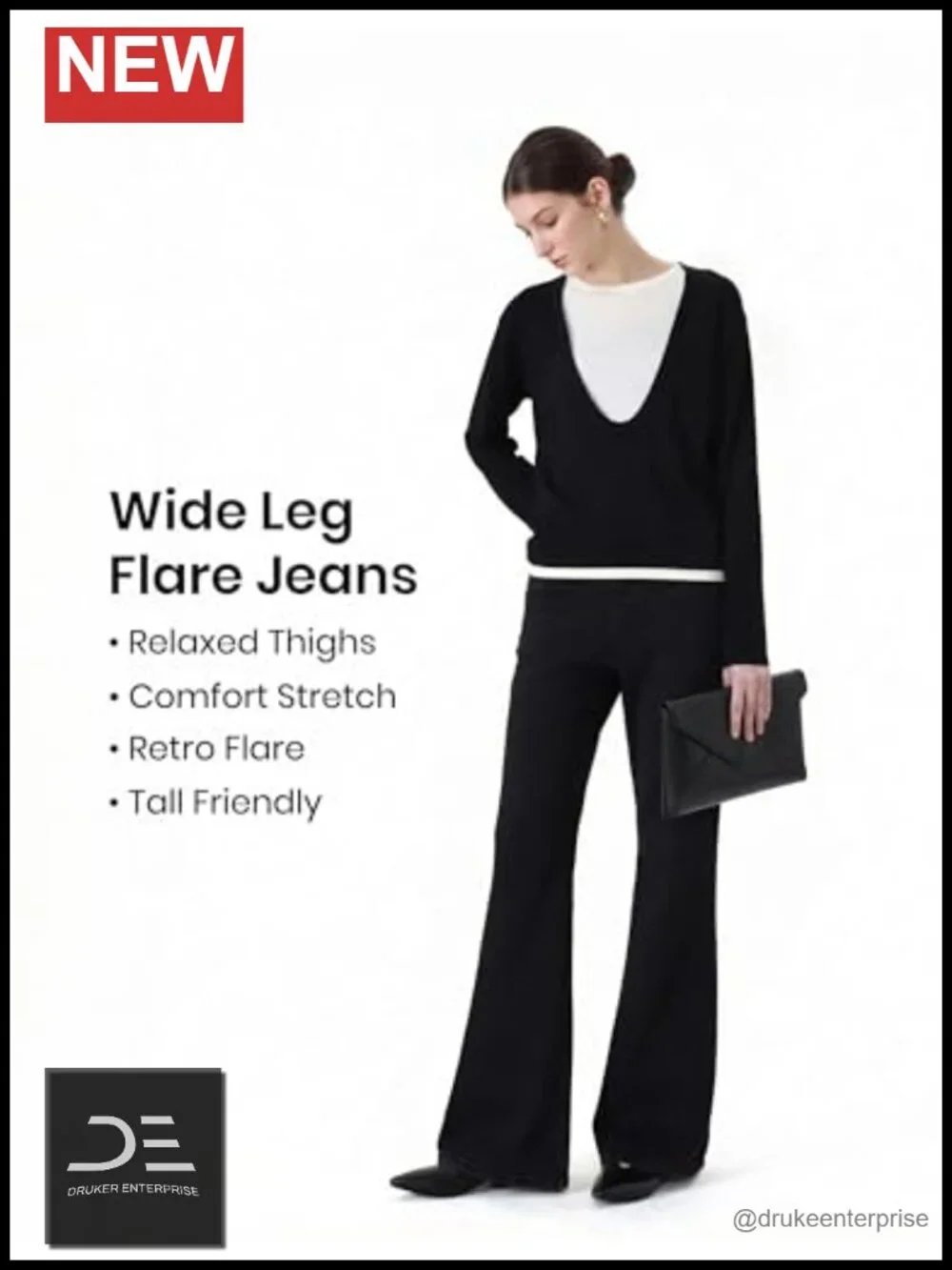 Tall Women Stretch Flare Jeans 32 34 36 Inseam High Waist
